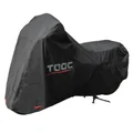 HOUSSE/BACHE DE PROTECTION MOTO TAAC SUPER HYDROSCUD OXFORD 300D POLYESTER ETANCHE/WATERPROOF 5000mm TAILLE L NOIR (219x90x127cm) (SANGLE ANTI-FLOTTEMENT/OEILLET ANTIVOL)