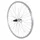 WHEEL FOR TREKKING BIKE- 700X35 REAR ER10 -ALUMINIUM DOUBLE-WALLED- SHIMANO HUB - SILVER -QUICK RELEASE- CASSETTE 9/8 Speed