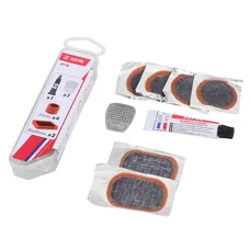 REPAIR KIT -  FOR BICYCLE TUBELESS TYRE - MTB ZEFAL PA "FROM INSIDE"REPÄIR WITH PATCHES - IN BOX (4 PATCHS 33mm + 2 PATCHS 50x30mm + GLUE 5g + STEEL SCRAPPER) WITH INSTRUCTIONS