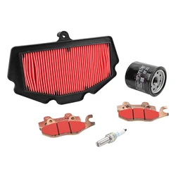 KIT ENTRETIEN MOTO ADAPTABLE KAWASAKI NINJA 400 2018>2023 / Z 400 2019>2023 PLAQUETTE METAL FRITTE (PACK 5 PIECES) -SELECTION P2R PREMIUM