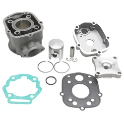 COMPLETE CYLINDER KIT FOR 50cc MOTORBIKE DERBI 50 SENDA 2006>, GPR 2006>/GILERA 50 SMT 2006>, RCR 2006> (PIAGGIO EUR 3 ENGINE)  -ALUMINIUM NIKASIL  P2R-
