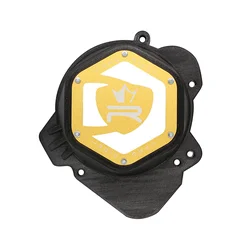 CARTER ALLUMAGE 50 A BOITE KRM PRO RIDE POUR DERBI 50 SENDA 2006>, GPR 2006>/GILERA 50 SMT, RCR/APRILIA 50 RS4, RX, SX (MOTEUR DERBI) NOIR/OR (PARTIE ALU REVERSIBLE)