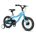 VELO MUSCULAIRE ENFANT 14 POUCES LEADER FOX BUBU 2025 BLEU CLAIR MONOVITESSE CADRE ALU (TAILLE ENFANT JUSQU'A 105cm) -V BRAKE