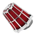 FILTRE A AIR MALOSSI E5 DROIT DECENTREE POUR PHBG 15-21 CHROME MOUSSE ROUGE D.32mm (SAUF PEUGEOT) (042412K0)