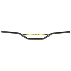 GUIDON 50 A BOITE KRM PRO RIDE DIAM 22,2mm ALU NOIR/JAUNE
