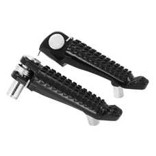REAR FOOTRESTS FOR YAMAHA 700 MT-07,900  MT-09, 600 XJ6, FZ6, 800 FZ8, 1000 FZ1 ALU CNC ANODIZED BLACK (PAIR) -AVOC-