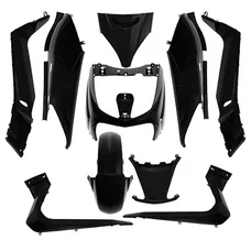 FAIRINGS/BODY PARTS FOR MAXISCOOTER  YAMAHA 125-250 XMAX 2006>2009 / MBK 125-250 SKYCRUISER 2006>2009 BLACK GLOSS  (10 PARTS KIT)