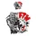 AUTOCOLLANT/STICKER LETHAL THREAT MINI FTW REAPER (60x80mm)