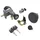CONTACTEUR A CLE SCOOT ADAPTABLE SCOOT 50 CHINOIS 4T 12 POUCES QT9, QT8/BAOTIAN 50 BT49QT 4T 12 POUCES 2006> 5FILS (AVEC SERRURE DE SELLE + BOUCHON ESSENCE)  -P2R-