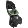 PORTE BEBE/SIEGE ENFANT ARRIERE PRODIGEE ICON A FIXER SUR PORTE BAGAGE FIXATION ETAU NOIR COUSSIN VERT JADE AVEC SERRURE (JUSQU'A 22 Kg MAX) (HOMOLOGUE CE EN 14344)