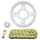KIT CHAINE ADAPTABLE DAELIM 125 ROADWIN 2007>2013  428  14x45  (DIAM COURONNE 58/90/10.5)  (DEMULTIPLICATION ORIGINE)  -AFAM-