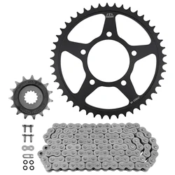 KIT CHAINE ADAPTABLE SUZUKI 650 SV ABS 2016>2024, SV X ABS 2017>2019, SV CAFE RACER ABS 2017>2020 520 15x46 (DIAM COURONNE 87/110/10.5) (DEMULTIPLICATION ORIGINE) -JT SPROCKETS