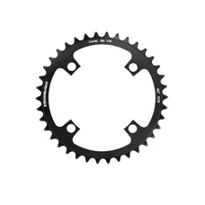 CHAINRING FOR E/BIKE- SINGLE 38T.  Ø104 BLACK -ALUMINIUM- 7075 STRONGLIGHT -4 ARMS (FOR BOSCH SYSTEM 1st and 3rd GENERATION - COMPATIBLE BROSE WITH SPIDER REF 181123)