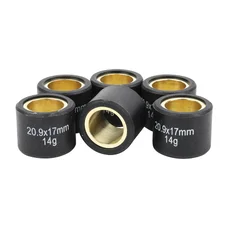 GALET/ROULEAU MAXISCOOTER MAGNETI MARELLI 20,9x17 14g (x6) POUR PIAGGIO 300 MP3, BEVERLY, VESPA GTS/APRILIA 300 SR MAX/GILERA 300 NEXUS