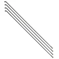 RAYON RENFORCE INOX NOIR 2,0mm AVEC TETE COUDEE EN 2,3mm  L 302mm SAPIM AVEC ECROUS (VENDU PAR 4)