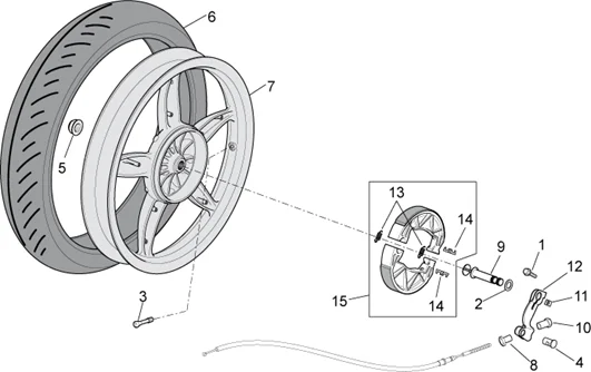 Roue posterieure - F.T.