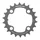 CHAINRING FOR MTB-4 arms- 22 Teeth Ø64 2X10 Internal BLACK- STRONGLIGHT 10 Speed HT3 SHIMANO XTR M980 (FOR External 36 Teeth) THREADLESS