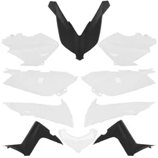 FAIRINGS/BODY PARTS FOR MAXISCOOTER YAMAHA 125-250-400 XMAX 2014>2017 WHITE/BLACK (10 PARTS KIT)  -P2R-