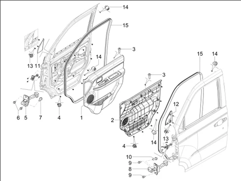 14_Composants des portes avant