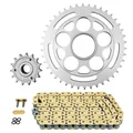 KIT CHAINE ADAPTABLE DUCATI 1100 STREETFIGHTER 2009>2013  525  15x38  (DIAM COURONNE 60/110/38)  (DEMULTIPLICATION ORIGINE)  -AFAM-