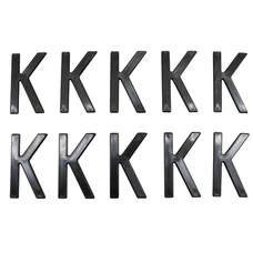 LETTRE PLAQUE TIFLEX  MOTO/SCOOTER 45mm  K  (VENDU PAR 10)