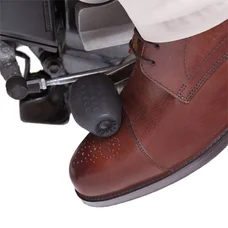 SHOE PROTECTOR FOR GEARSHIFT LEVER- TUCANO NEW FOOT ON -BLACK RUBBER- ELASTIC ON HEEL (311-N)