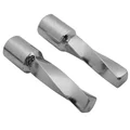 FOOTREST FOR MOPED  (FOR PILOT) CHROME TWISTED STEEL FOR PEUGEOT 103/MBK 51 (PAIR)-SELECTION P2R-