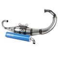 POT SCOOT YASUNI R VERNI POUR MBK 50 BOOSTER, STUNT/YAMAHA 50 BWS, SLIDER  (SILENCIEUX BLEU AZUR)  -TUB307A-