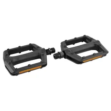 FLAT PEDAL FOR BMX- -RESIN-NEWTON BLACK 9/16" - 111x105x25mm (PAIR)
