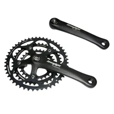 CHAINSET FOR ROAD BIKE- STRONGLIGHT  9/10 Speed IMPACT BLACK 170mm 48-38-28 (TAPERED SQUARE 115mm)