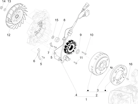 Volant magnetique