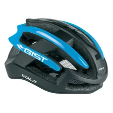 CASQUE VELO ADULTE GIST ROUTE VOLO NOIR MAT/BLEU SKY FULL IN-MOLD TAILLE 52-56 REGLAGE MOLETTE 210GRS