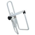 BOTTLE CAGE- NEWTON N1 ALUMINIUM / anti-vibration pads - WHITE - ON CARD