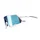LUNETTES VELO ADULTE GIST MASK MONTURE BLANC VERRE BLEU POLYCARBONATE (PROTECTION 100% CONTRE UVA, UVB, UV)