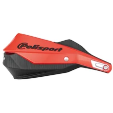 POLISPORT WRAP-AROUND CLOSED HANDGUARDS - TRAIL BLAZER RED/BLACK (INCLUDING UNIVERSAL MOUNTING KIT)