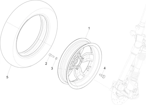 Roue avant