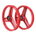 JANTE/ROUE CYCLO 17" TYPE GRIMECA POUR PEUGEOT 103 SP, MVL ROUGE (VENDU PAR PAIRE)  -SELECTION P2R-
