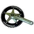 PEDALIER ROUTE PISTE STRONGLIGHT TRACK 2000 JIS 165mm PLATEAU 46D. 1"1/8 (FIXIE / SINGLESPEED) (AXE CARRE 107MM) PLATEAU DIAM 144