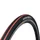 TYRE FOR ROAD BIKE 700 X 25 NEWTON E-01 BLACK - RED STRIPE -FOLDABLE(25-622)