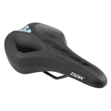 SADDLE- NEWTON FOR URBAN BIKE MEMORY COMFORT BLACK 265x165mm -STEEL RAIL - BLACK (SHAPE MEMORY)