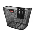 PANIER AVANT ACIER NID ABEILLE KLICKFIX 16L NOIR AVEC PLATINE FIXE POUR VEA/E-BIKE (35x26x25cm)
