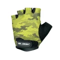 GANTS VELO ENFANT KID COURT GIST JAUNE FLUO/NOIR  XS (PAIRE SUR CARTE) AVEC VELCRO  -8158