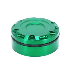 REAR BRAKE FLUID RESERVOIR CAP - FOR KAWASAKI 900 Z900 ALUMINIUM ANODIZED GREEN  -AVOC-