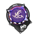 CARTER ALLUMAGE 50 A BOITE VOCA RACING POUR MINARELLI 50 AM6/BETA 50 RR/RIEJU 50 MRT/SHERCO 50 SM-R, SE-R ALU CNC NOIR/NEO-CHROME