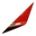 DECAL- ON HEADLIGHT FAIRING - "PIAGGIO GENUINE PART" 50 GILERA SMT/RCR 2013> WHITE/RED  -2H000914-