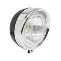 PHARE/PROJECTEUR CYCLO ADAPTABLE PEUGEOT 103/MBK 51 ROND DIAM 130mm NOIR (AMPOULE BA15S)  -SELECTION P2R-