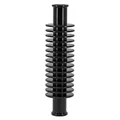 RADIATEUR/REFROIDISSEUR DE DURITE D'EAU ALU CNC NOIR FORME ROND (133 x 35 mm, FIXATION DURITE 17 mm) -REPLAY
