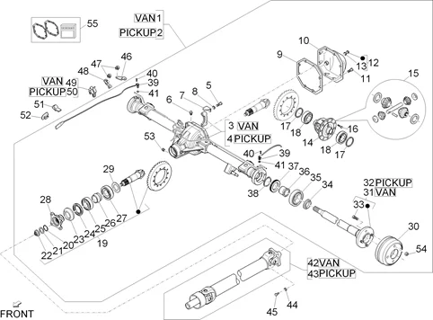 Transmission arrière