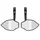 MIRRORS SET - BAR END SIDE MIRROR WITH PLASTIC ADAPTERS Ø 7/8"or 1" (by pair without bar ends)  -P2R-