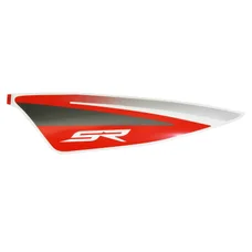 AUTOCOLLANT/STICKER/DECOR AILE ARRIERE GAUCHE ORIGINE PIAGGIO APRILIA 50 SR MOTARD 2018> NOIR 85/B  -2H002287000A2-